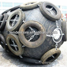 Marine pneumatic type boat fender gas fender made in Qingdao Florescence Rubber Company